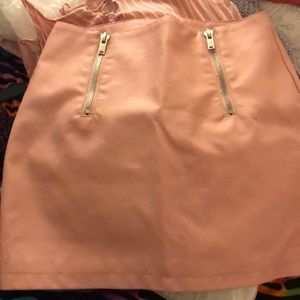 Cute high waisted faux leather skirt